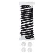 aG ELASTIC SHOE LACE BK