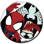 SPTB572 缶バッジ MARVEL×GuRiHiru Spider Man＆Venom （スパイダーマン＆ヴェノム） [キャラクターグッズ]