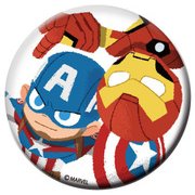 SPTB573 缶バッジ MARVEL×GuRiHiru Captain America＆Iron Man （キャプテン・アメリカ＆アイアンマン） [キャラクターグッズ]