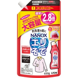 トップ NANOX（ナノックス） 部分洗い 洗剤 エリそで用 詰め替え 大容量 650g [しみ抜き剤]