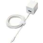 AC充電器 Lightning高耐久ケーブル一体型+USBポート LPA-ACLAW158SWH
