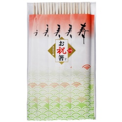 祝い箸 あけぼの 10膳 白楊 Q-004