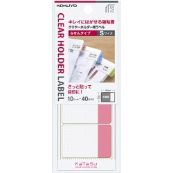 クリヤーホルダー用ラベル ふせんタイプ S 赤 タ-CH11R