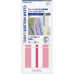クリヤーホルダー用ラベル インデックス M 赤 タ-CH22R