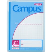 キャンパス プリント整とんカバーノート(用途別) セミB5(252×179mm) 5mm方眼罫(10mm実線入り) 30枚 ブルー ノ-623S10-5B