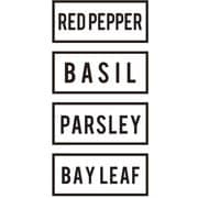 サインC(REDPEPPER、BASIL、PARSLEY、BAYLEAF) キッチンステッカー 1908