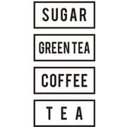 サインD(SUGAR、GREENTEA、COFFEE、TEA) キッチンステッカー 1915