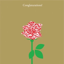 インスタントムービーカード moovinカード CUTOUTシリーズ Congratulations MCAA-CO003QR