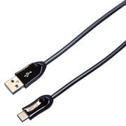Type-C/Type-A クロムケーブル 3A 1m ブラック BUSACCR100BK