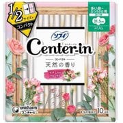 センターイン コンパクト1/2 フローラル 多い昼用 スリム 羽つき 21.5cm 10枚 [生理用ナプキン]