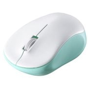 ワイヤレスマウス 無線(2.4GHz)接続式 IR LED 3ボタンタイプ 電池式 左右対称 静音 グリーン BSMRW118GR