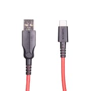 超タフUSB Type-Cケーブル 1.5m ブラック×レッド OWL-CBKCA15-BKRE