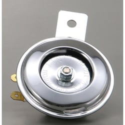 ホーン12V 外径φ65 ステー穴φ6 クロームメッキ 96229