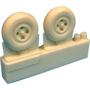 スピットファイア 4本スポーク ホイール/スムーズトレッド [1/48 レジン製ディティールアップパーツ BRABR48317]