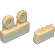 スピットファイア 4本スポーク ホイール/ブロックトレッド [1/72 レジン製ディティールアップパーツ BRABR72316]