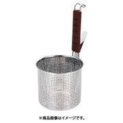 18-8シリコン柄 底平煮ざる S
