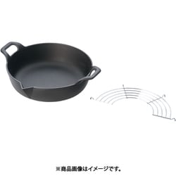 岩鋳 鉄 天ぷら鍋平底 25-102 27cm