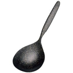 SA18-8和ラージサーバースプーン黒金 穴無
