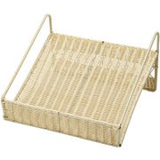 樹脂横置きフランスパンスタンド 深型(白)