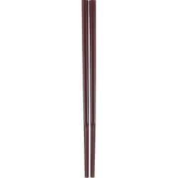 10角ぐる麺箸 極太 GM-4052 21cm 朱