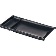 メラミン シンプル食器 角仕切皿 SP-32B 黒