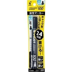パーマネントマーカー100 中字丸芯 ブラック パック P-MPM-10F-B