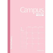 キャンパスダイアリー A6 月間 ピンク ニ-CMP-A6-18