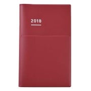 ジブン手帳Biz 2018 マットレッド ニ-JB1R-18