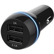 ＤＣ充電器 DC12V 24V 3.1A USB×2 BK DLP2357