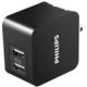 AC充電器 AC2.1A USB×2 BK DLP2307