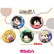 ネコメンズ 缶バッジセット 5個入 進撃の巨人 [キャラクターグッズ]