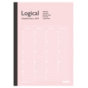 ロジカルダイアリー 2018年版 月間 ノートタイプA A5 2017年12月始まり ピンク NS-A502-18AP