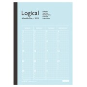 ロジカルダイアリー 2018年版 月間 ノートタイプA A5 2017年12月始まり ブルー NS-A502-18AB