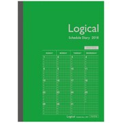 ロジカルダイアリー 2018年版 月間 ノートタイプB B5 2017年12月始まり グリーン NS-B502-18BG