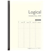 ロジカルダイアリー 2018年版 週間 バーチカルタイプB B5 2018年1月始まり ホワイト NS-B503-18BW