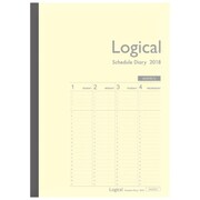 ロジカルダイアリー 2018年版 週間 バーチカルタイプB B5 2018年1月始まり イエロー NS-B503-18BY
