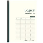ロジカルダイアリー 2018年版 週間 バーチカルタイプB A5 2018年1月始まり ホワイト NS-A503-18BW