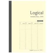 ロジカルダイアリー 2018年版 週間 バーチカルタイプB A5 2018年1月始まり イエロー NS-A503-18BY