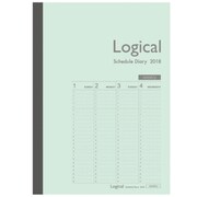ロジカルダイアリー 2018年版 週間 バーチカルタイプB A5 2018年1月始まり グリーン NS-A503-18BG