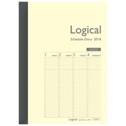 ロジカルダイアリー 2018年版 週間 バーチカルタイプB A6 2018年1月始まり イエロー NS-A603-18BY