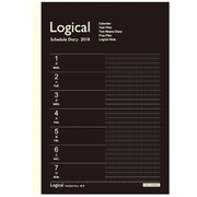 ロジカルダイアリー 2018年版 見開き2週間タイプA A5 2018年1月始まり ブラック NS-A504-18AD