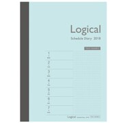 ロジカルダイアリー 2018年版 見開き2週間タイプB A6 2018年1月始まり ブルー NS-A604-18BB