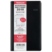 デイリービジネス手帳 2018年版 レフト 2017年9月始まり/週間1月始まり ブラック BU-001C-18D