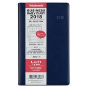 デイリービジネス手帳 2018年版 レフト 2017年9月始まり/週間1月始まり ネイビー BU-001C-18N