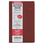 デイリービジネス手帳 2018年版 レフト 2017年9月始まり/週間1月始まり エンジ BU-001C-18E