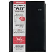 デイリービジネス手帳 2018年版 レフト A6 2017年9月始まり/週間1月始まり ブラック BU-A601C-18D