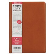 デイリービジネス手帳 2018年版 レフト B6 2017年9月始まり/週間1月始まり ブラウン BU-B601C-18S