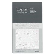 ロジカルダイアリー 2018年版 カバータイプ B5スリム 2017年12月始まり ブラック NS-SB501-18D