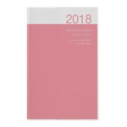 ノートダイアリー 2018年版 2017年10月始まり ピンク NS-001-18P