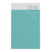 ノートダイアリー 2018年版 2017年10月始まり ブルー NS-001-18B
